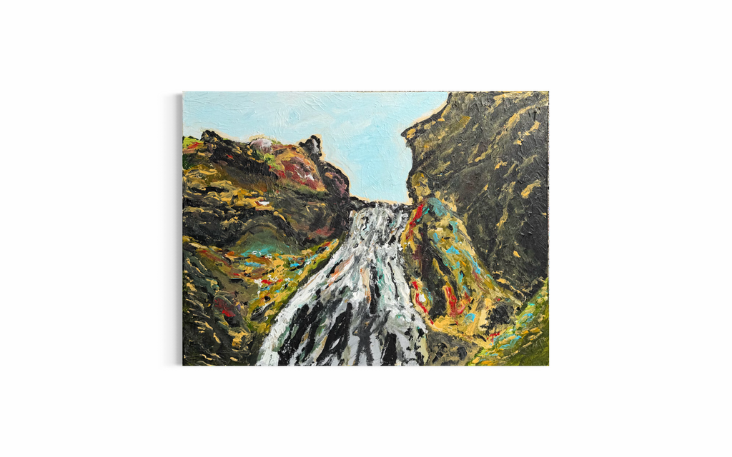 "Some waterfall near Kirkjubæjarklaustur" 60cm x 80cm, 2026